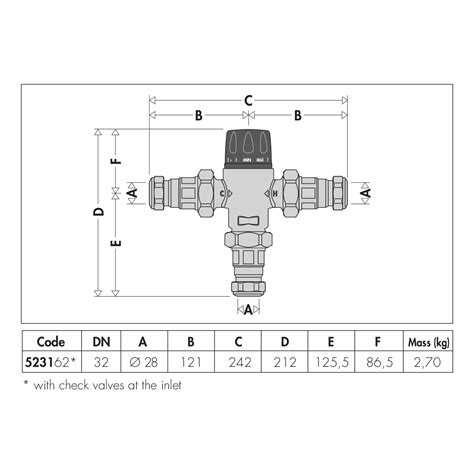 Adjustable thermostatic mixing valve, for centralised systems. | Caleffi S.p.a.