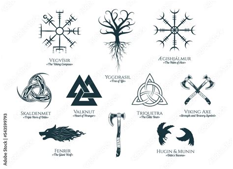 Viking Wolf Symbols