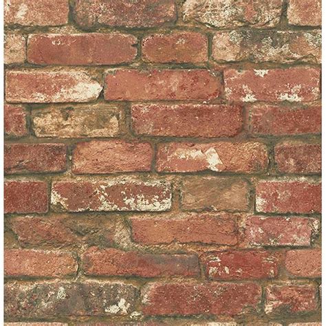 NU2088 - West End Brick Peel and Stick Wallpaper - by NuWallpaper