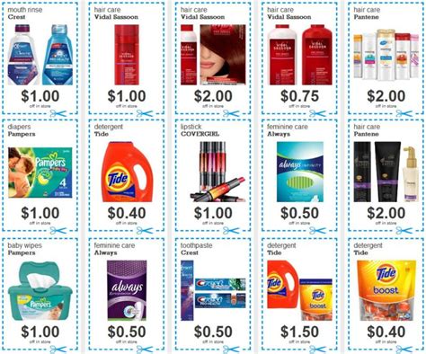 P&G Printable Coupons - FamilySavings