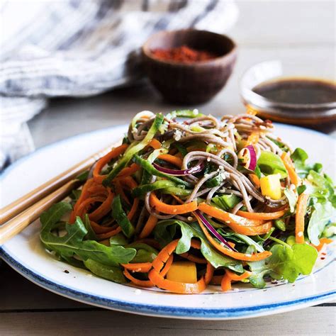 Buckwheat Noodle Salad - Dreamy Leaf | Healthy salad recipes, Buckwheat recipes, Fresh salad recipes