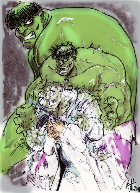 Hulk transformation colored by scarecrowhassan on DeviantArt