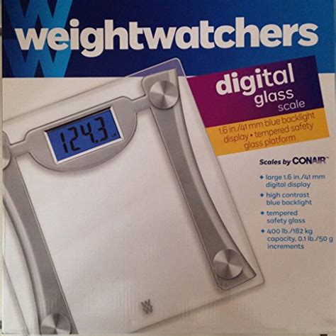 Weight Watchers WW400GD Digital Glass Scale by Conair Health Beauty Health Care Biometric ...