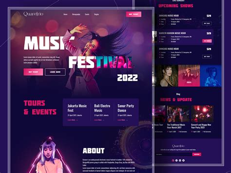 Music Festival Website Templates