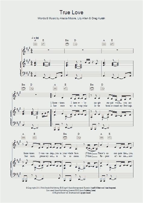 True Love Piano Sheet Music | OnlinePianist