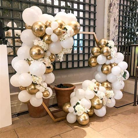 112PCS White and Gold Balloon Arch Garland Kit Including White | Etsy