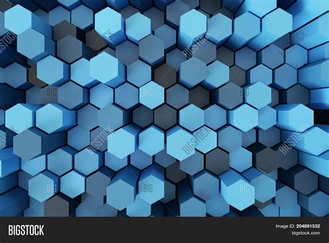 Blue Hexagon Pattern Image & Photo (Free Trial) | Bigstock