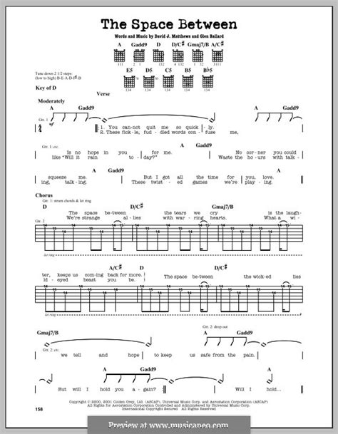 The Space Between (Dave Matthews Band) by D.J. Matthews, G. Ballard on ...