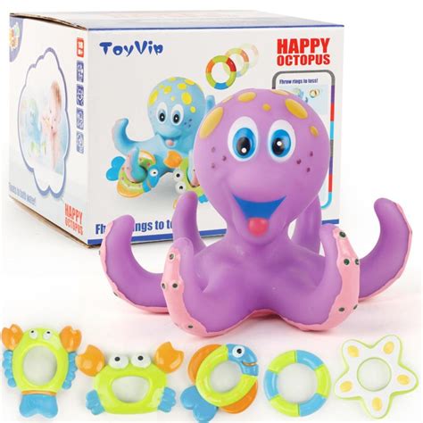 Octopus Bath Toy With Rattles - Grandma's Gift Shop