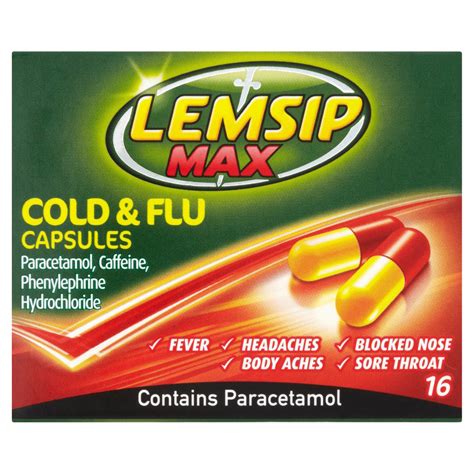 Lemsip Max Cold & Flu - 16 Capsules