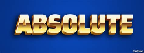 Absolute Text Effect and Logo Design Word