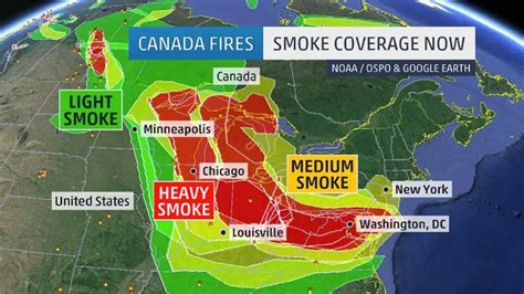 Smoke From Canadian Wildfires Drifted Over 1,600 Miles Into the U.S ...