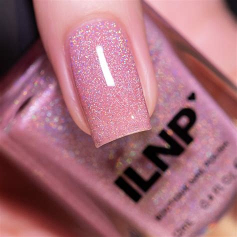 Sweet Pea - Seashell Pink Holographic Sheer Jelly Nail Polish by ILNP