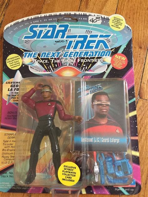 1993 Playmates Star Trek Next Generation STTNG Lieutenant Geordi LaForge 6070 | Star trek action ...