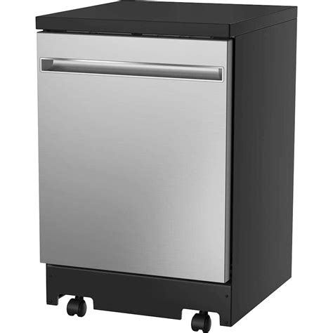 Questions and Answers: GE 24" Portable Dishwasher Stainless Steel GPT225SSLSS - Best Buy