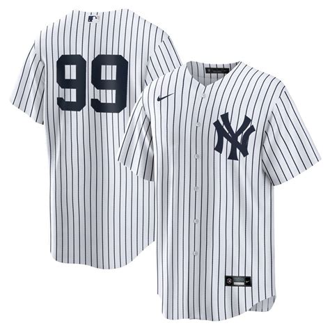 Men’s New York Yankees Aaron Judge Nike White Home Replica Player Name ...