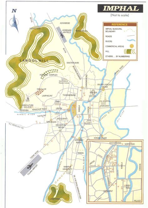 Imphal India Tourist Map - Imphal India • mappery