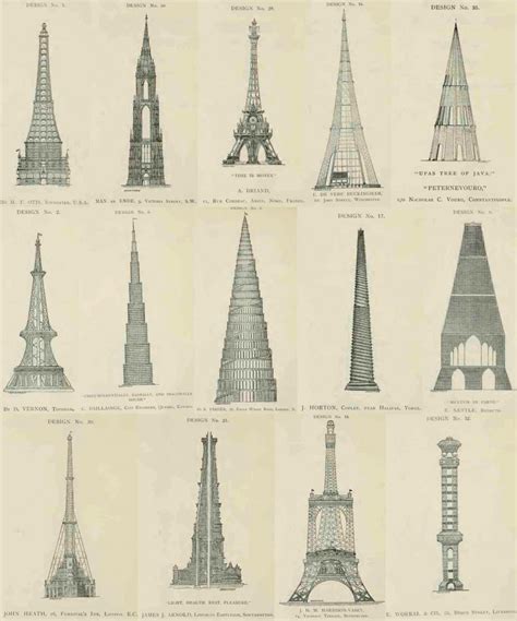 Daily History Picture: Eiffel Tower Possibilities - Beachcombing's ...