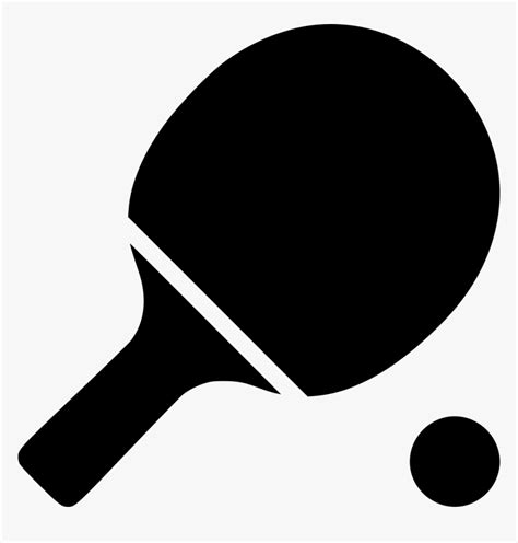 Ping Pong - Table Tennis Ball Clipart Black And White, HD Png Download ...