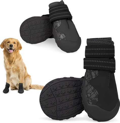 Amazon.com : Dog Shoes for Large Medium Dogs, Waterproof Dog Booties ...