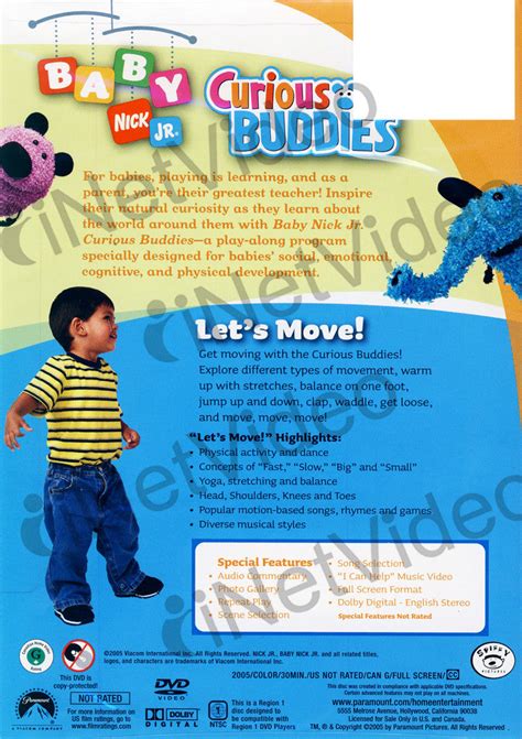 Baby Nick Jr. Curious Buddies - Let s Move on DVD Movie