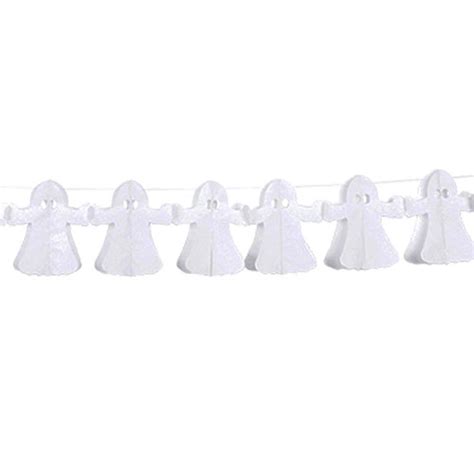 Halloween Ghost Paper Garland Decoration 4m | Partyrama