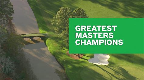 Greatest Masters Champions - Golf