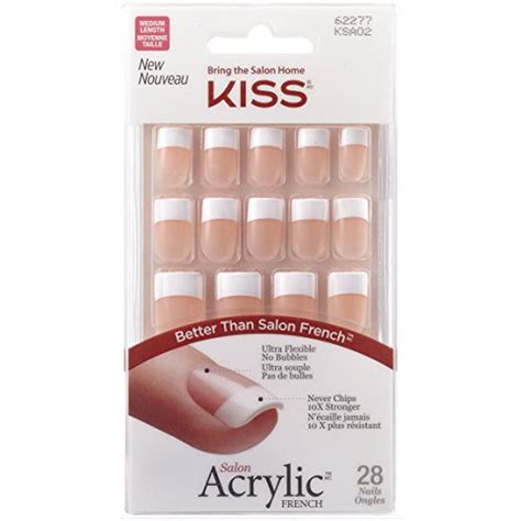 Kiss Products Salon Acrylic French Nail Kit, Sugar Rush, 0.07 Pound - Walmart.com - Walmart.com