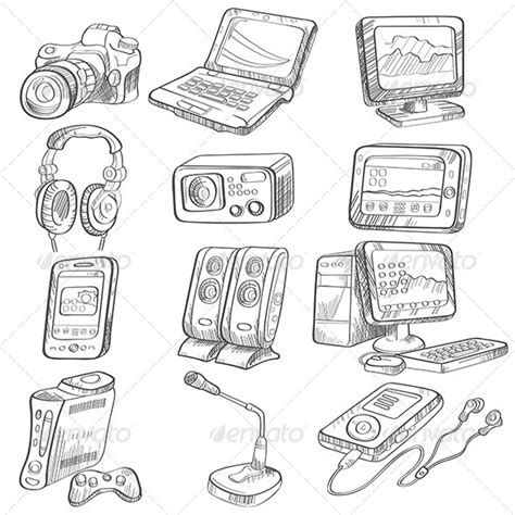 Pencil Drawing of Electronic Gadget | Computer sketch, Electronics gadgets, Electronics gadgets ...