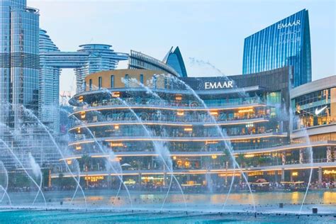 The Dubai Fountain Near the Dubai Mall Editorial Stock Image - Image of mall, arab: 177027524