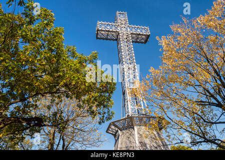 Mont Royal Cross Montreal Canada Stock Photo - Alamy