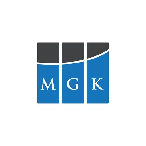 MGK letter logo design on WHITE background. MGK creative initials ...