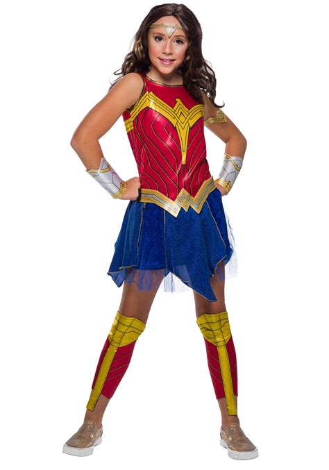 Deluxe Wonder Woman Girl's Costume | Kid's Superhero Costumes - $44.99