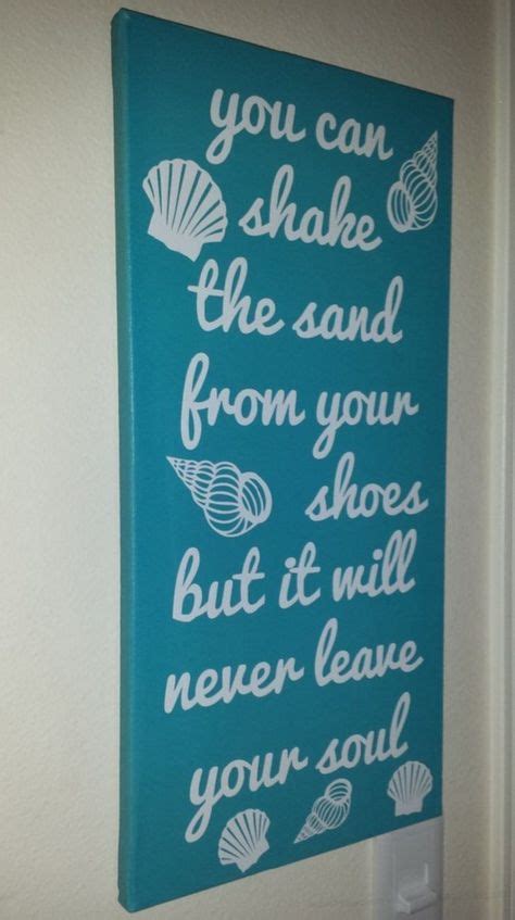 → Wall Coastal Style Decor. Custom canvas quote wall art sign.. Love ...