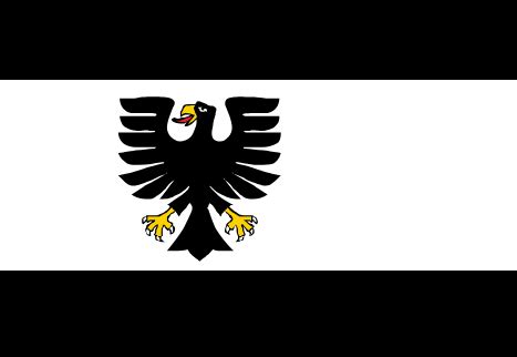 Prussian flag with the Prussian eagle that is part of today's coat of ...