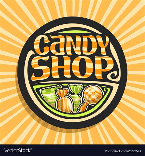 Logo for candy shop Royalty Free Vector Image - VectorStock