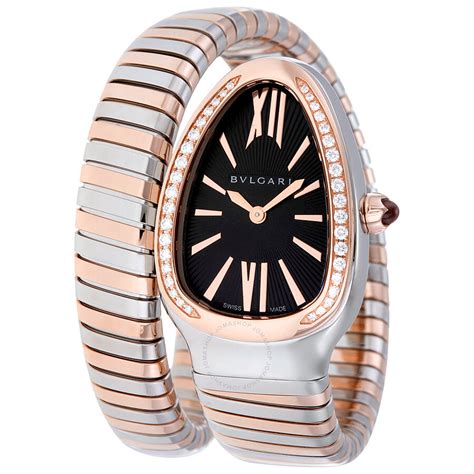 Bvlgari Serpenti Tubogas Black Opaline Dial Quartz Ladies Watch 102098 ...