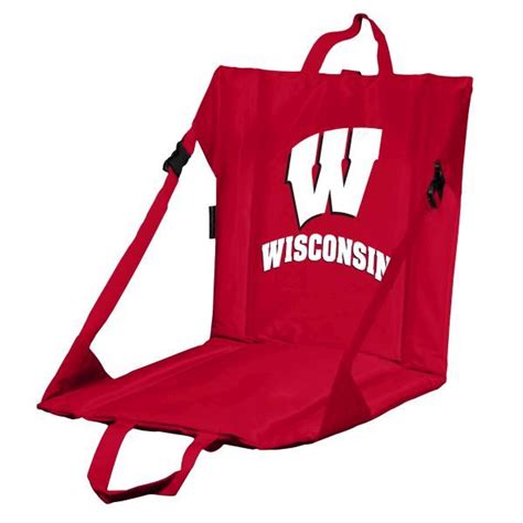 Wisconsin Stadium Seat w/ Badgers Logo - Cushioned Back