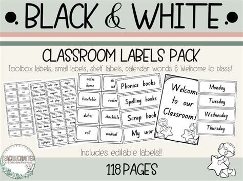 black-and-white-classroom-theme | Teaching Resources