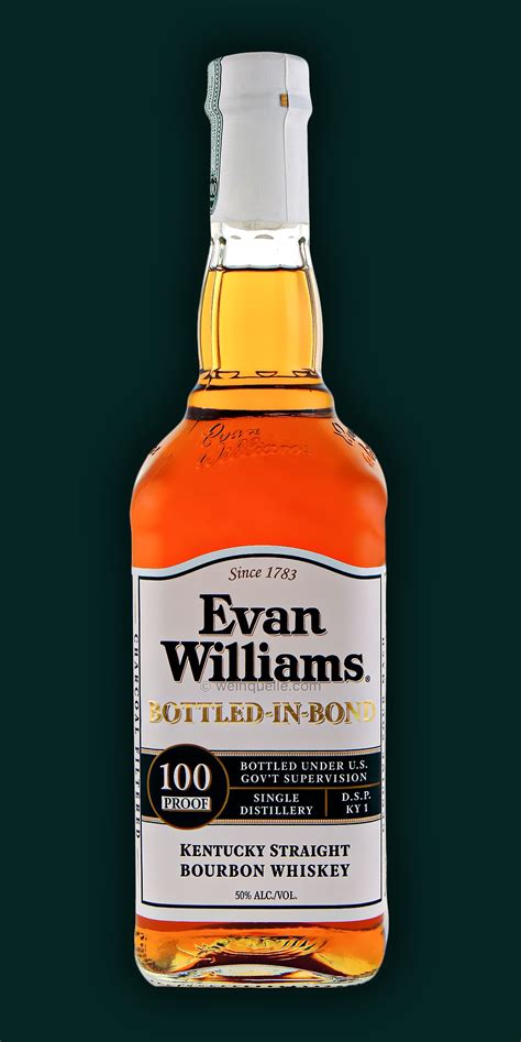 Evan Williams White Label Bottled in Bond 50 %, 25,95 € - Weinquelle Lühmann