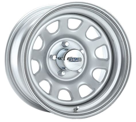 Cragar Series 345 Silver 'D' Window Wheel for Jeep Vehicles with 5x4.5 Bolt Pattern | Quadratec