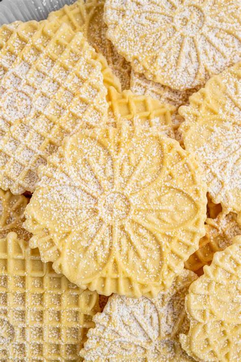 Italian Pizzelle Cookies - Little Sunny Kitchen