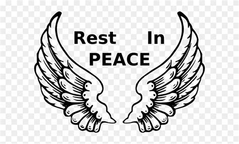 Peace Dove Clipart Rest In Peace - Angel Wings And Halo - Free Transparent PNG Clipart Images ...