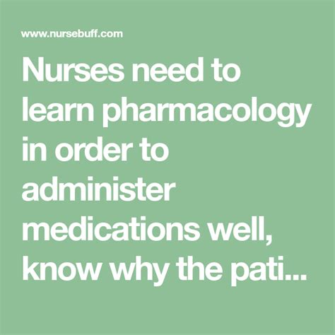 12 Pharmacology Flashcards for Nurses | Pharmacology, Nurse ...