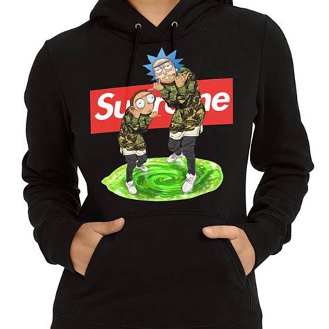 Supreme Rick & Morty Hoodie | Hoodies, Thrasher outfit, Nasa clothes