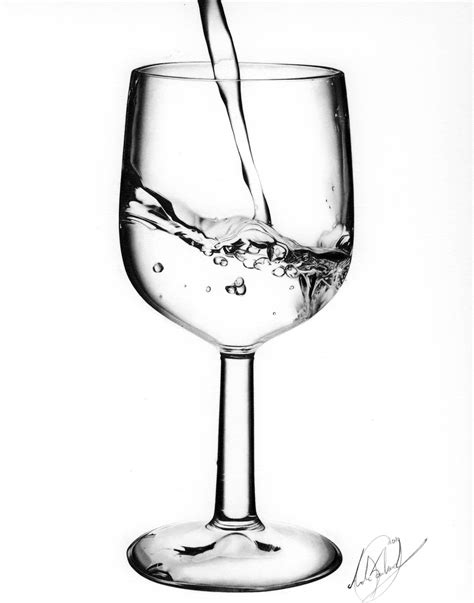 Wine glass with water Drawing by NGXmusical on Newgrounds