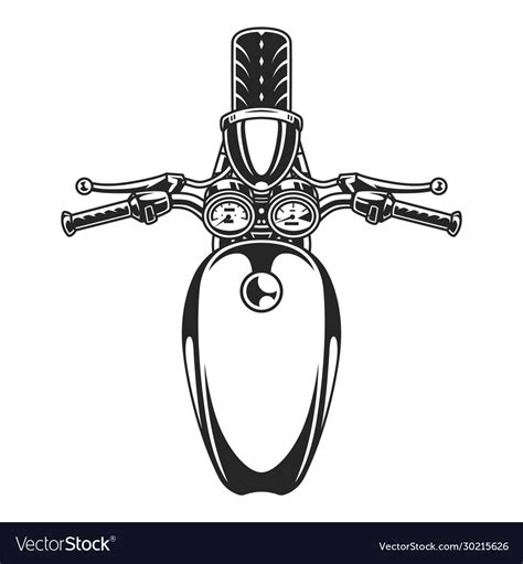 Top view concept motorcycle Royalty Free Vector Image