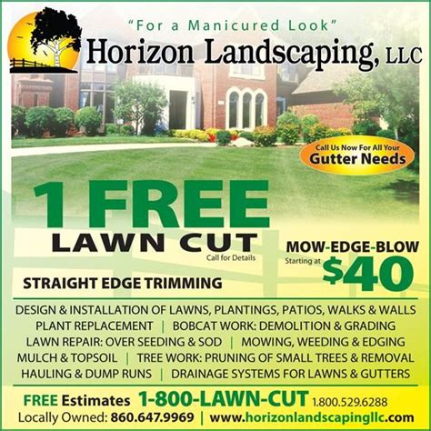 Horizon Landscaping, LLC | Lawn care flyers, Lawn care, Lawn care business