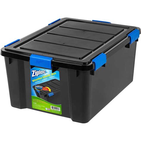 Ziploc 60 Qt. Weathershield Heavy-Duty Plastic Storage Box,1 count ...