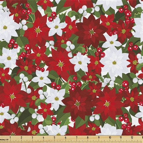 Christmas Print Upholstery Fabric by the Yard Decorative Fabric for DIY and Home Accents ...